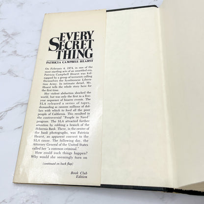 Every Secret Thing by Patricia "Patty" Hearst w. Alvin Moscow [1982 HARDCOVER] BCE • Doubleday