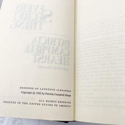 Every Secret Thing by Patricia "Patty" Hearst w. Alvin Moscow [1982 HARDCOVER] BCE • Doubleday