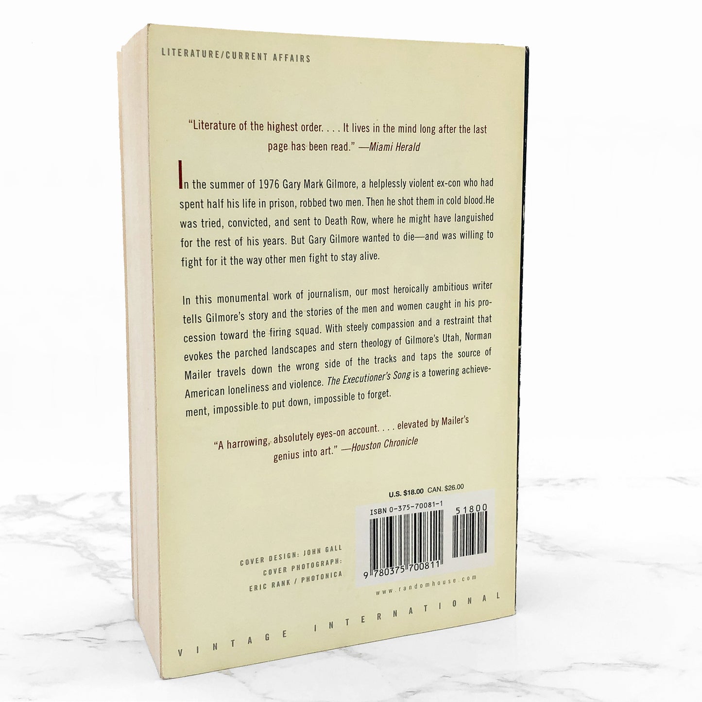 The Executioner's Song by Norman Mailer [TRADE PAPERBACK] 1998 • Vintage International