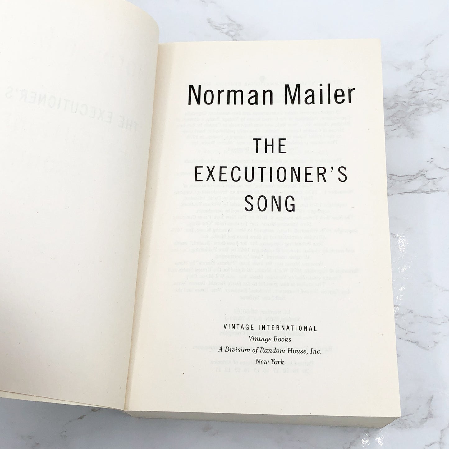 The Executioner's Song by Norman Mailer [TRADE PAPERBACK] 1998 • Vintage International
