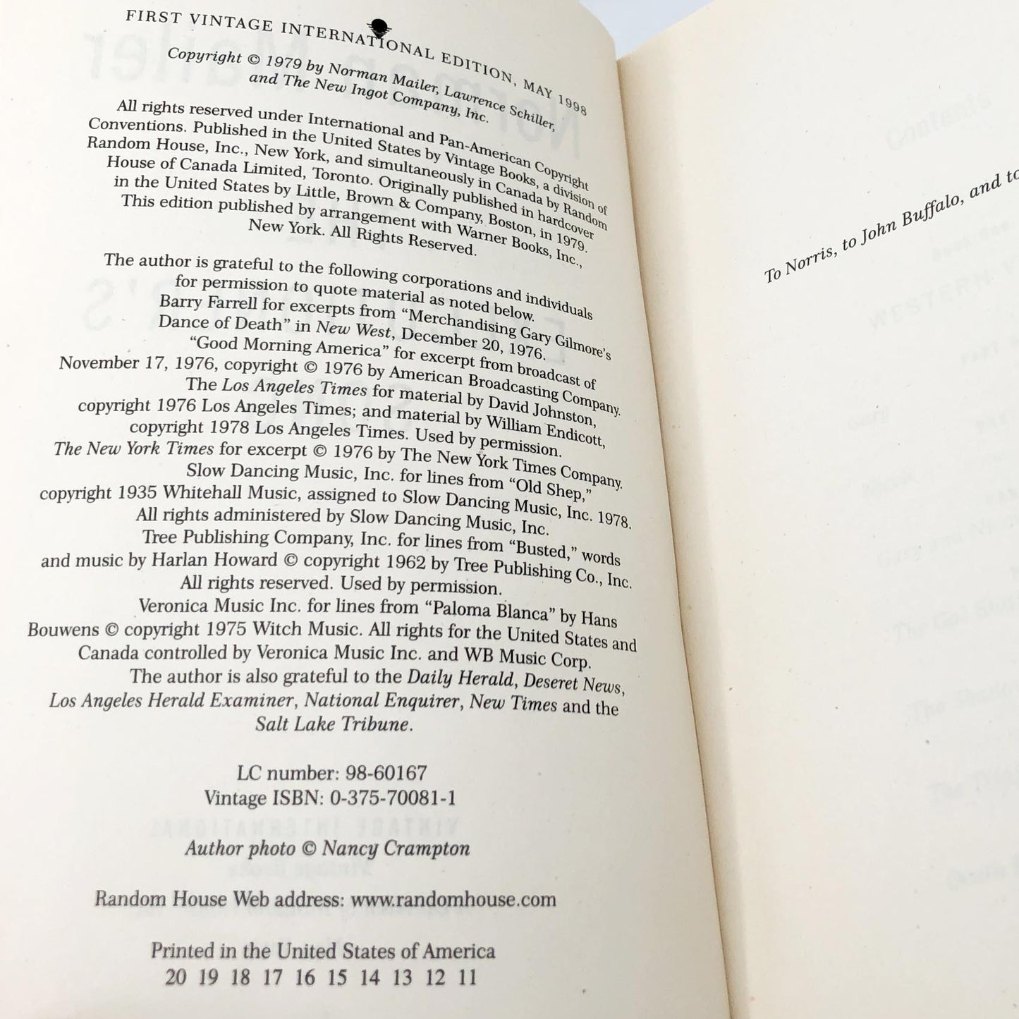 The Executioner's Song by Norman Mailer [TRADE PAPERBACK] 1998 • Vintage International