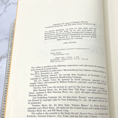 The Executioner's Song by Norman Mailer [FIRST EDITION • FIRST PRINTING] 1979 • Little Brown & Co.