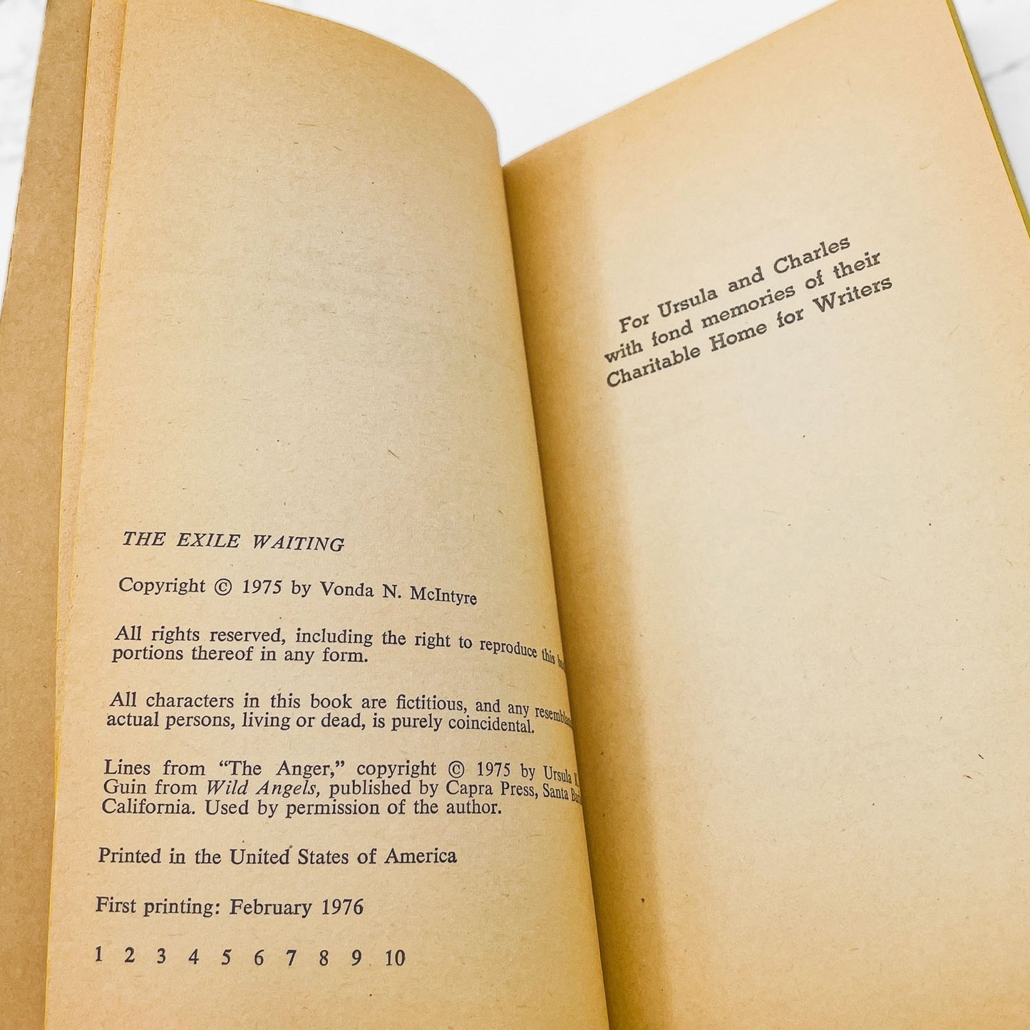 The Exile Waiting by Vonda N. McIntyre [FIRST PAPERBACK PRINTING] 1976 • Fawcett