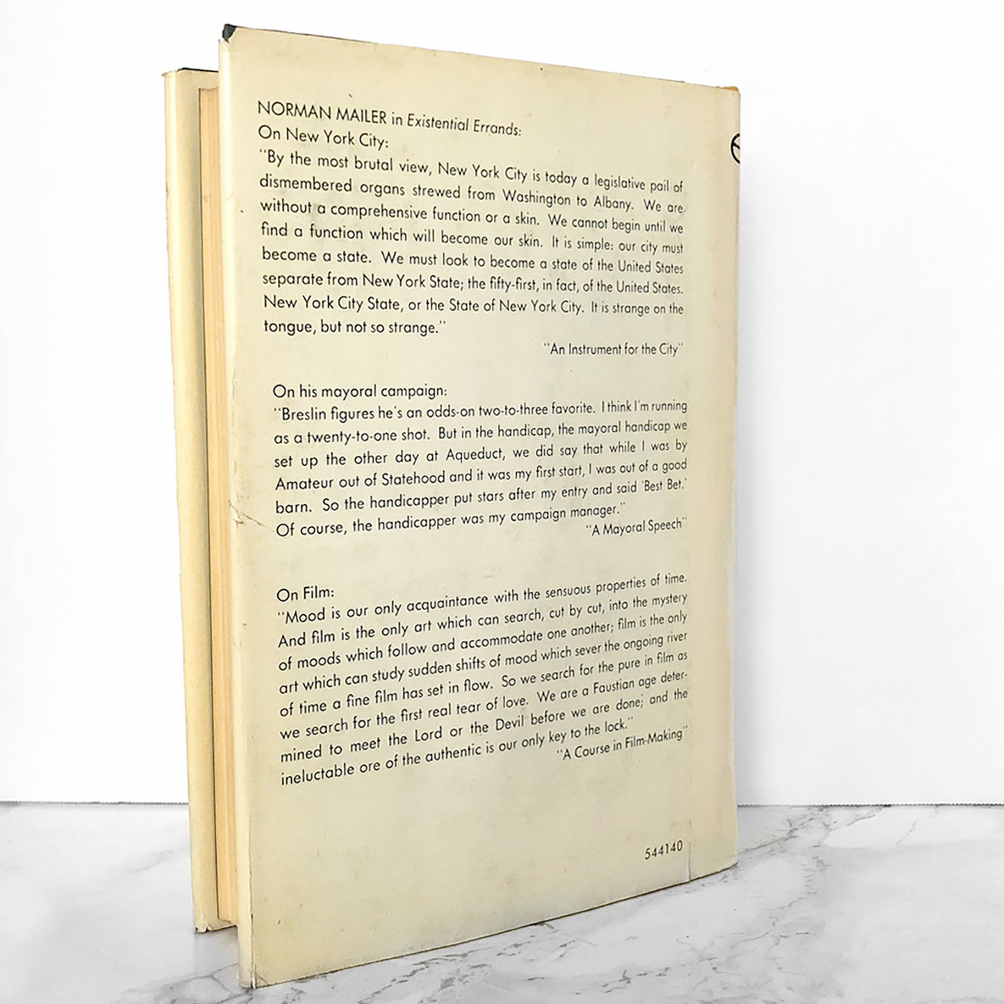 Existential Errands by Norman Mailer [FIRST EDITION • FIRST PRINTING] 1972 • Little Brown