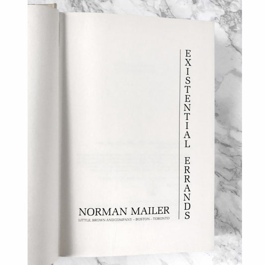 Existential Errands by Norman Mailer [FIRST EDITION • FIRST PRINTING] 1972 • Little Brown