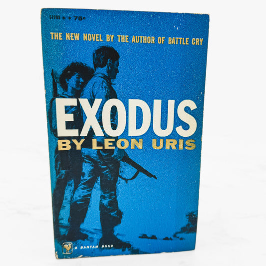 Exodus by Leon Uris [FIRST PAPERBACK EDITION] 1959 • Bantam