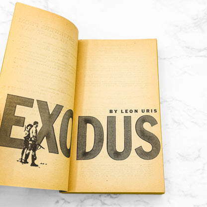 Exodus by Leon Uris [FIRST PAPERBACK EDITION] 1959 • Bantam