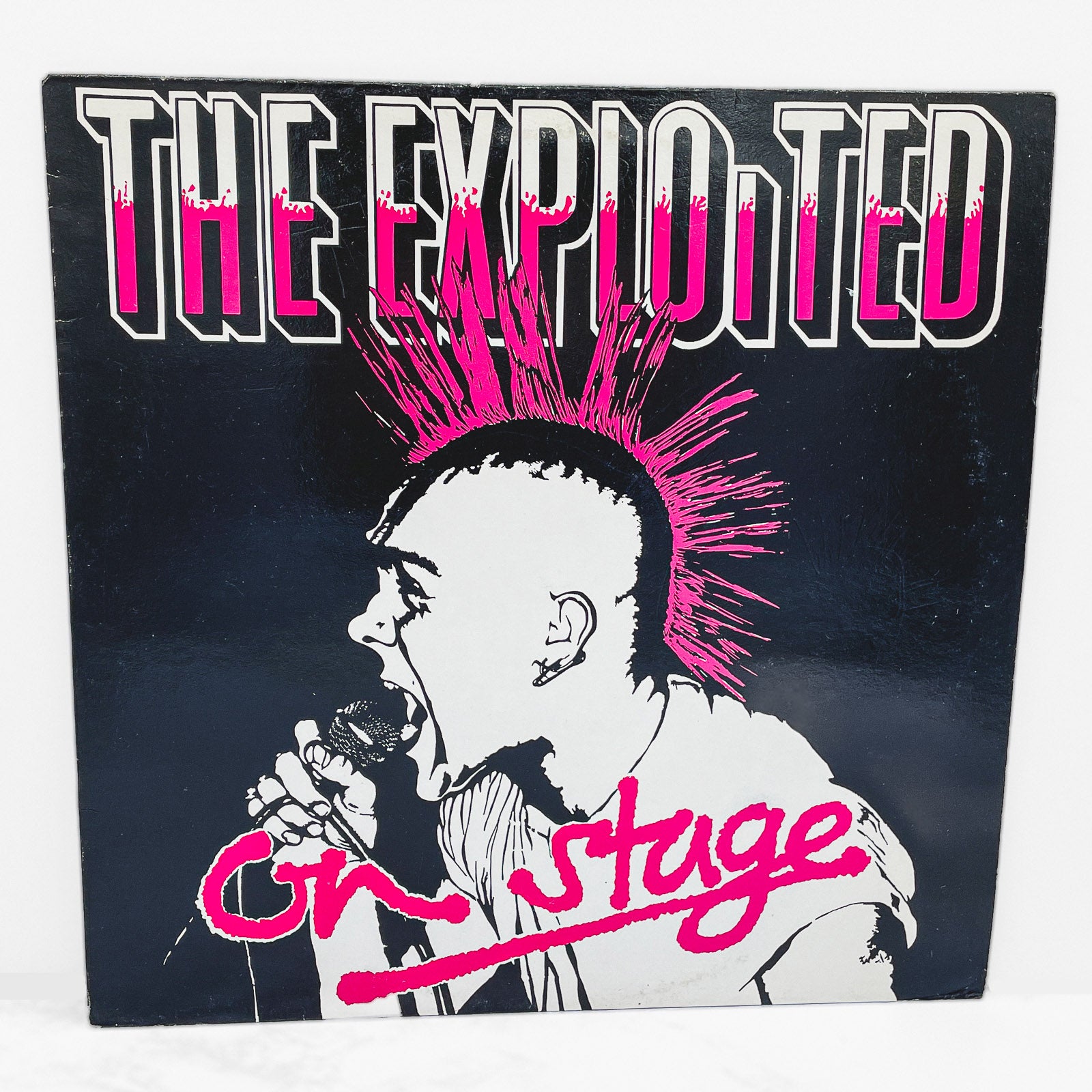The Exploited On Stage レコード The Exploited - Live On Stage [VINYL LP] 1985 • U.K Reissue