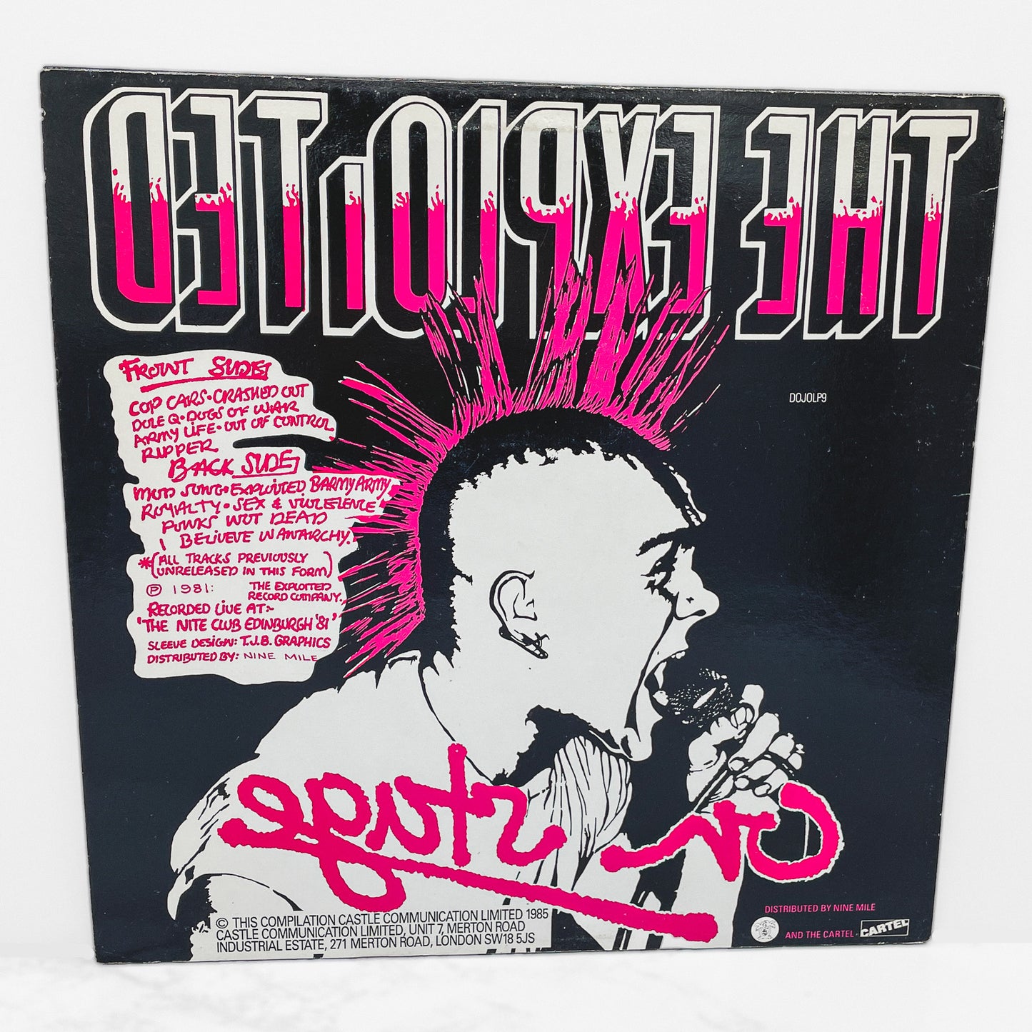 The Exploited - Live On Stage [VINYL LP] 1985 • U.K Reissue • Cartel / Castle