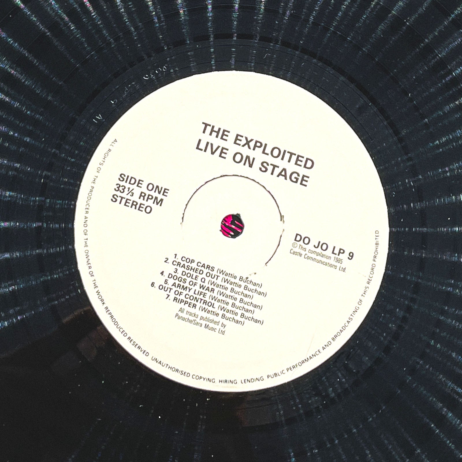 The Exploited - Live On Stage [VINYL LP] 1985 • U.K Reissue