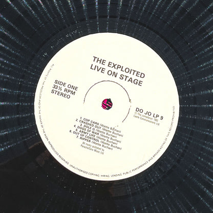 The Exploited - Live On Stage [VINYL LP] 1985 • U.K Reissue • Cartel / Castle