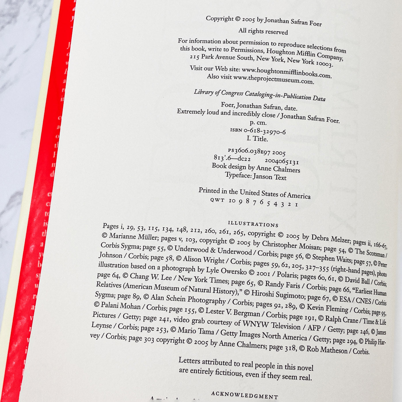 Extremely Loud & Incredibly Close by Jonathan Safran Foer [FIRST EDITION • FIRST PRINTING] 2005 • Houghton Mifflin