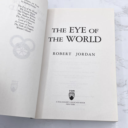 The Eye of the World by Robert Jordan [FIRST EDITION TRADE PAPERBACK] 1990 • Later TOR Print • Wheel of Time #1