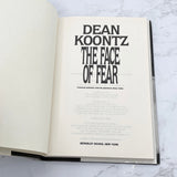 The Face of Fear by Dean Koontz [1985 HARDCOVER] BCE • Berkley