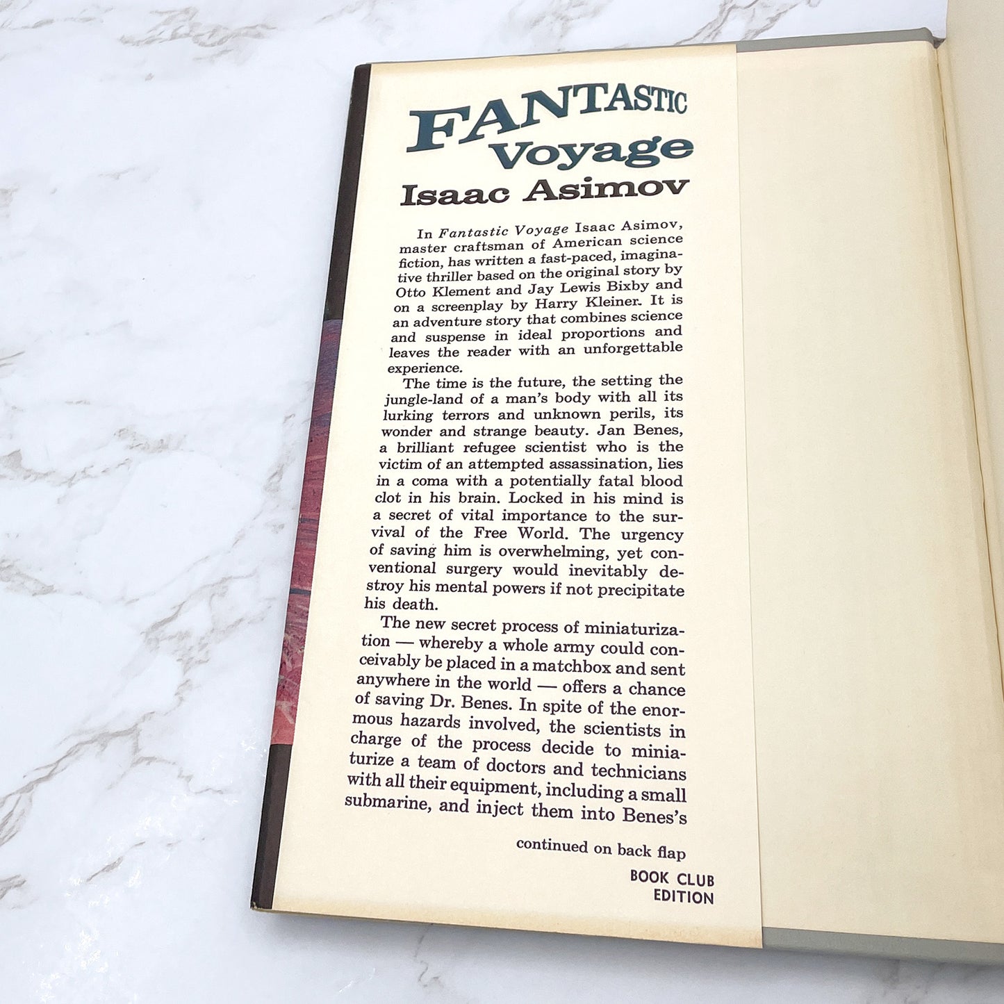 Fantastic Voyage by Isaac Asimov [1966 HARDCOVER] BCE • Houghton Mifflin