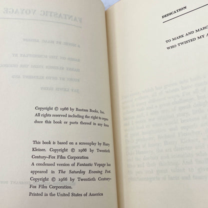 Fantastic Voyage by Isaac Asimov [1966 HARDCOVER] BCE • Houghton Mifflin