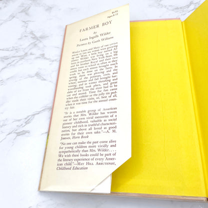 Farmer Boy by Laura Ingalls Wilder • Garth Williams [SECOND EDITION HARDCOVER] 1953 • Harper & Bros. • Little House #2