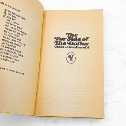 The Far Side of the Dollar by Ross Macdonald [FIRST PAPERBACK PRINTING] 1966 • Bantam