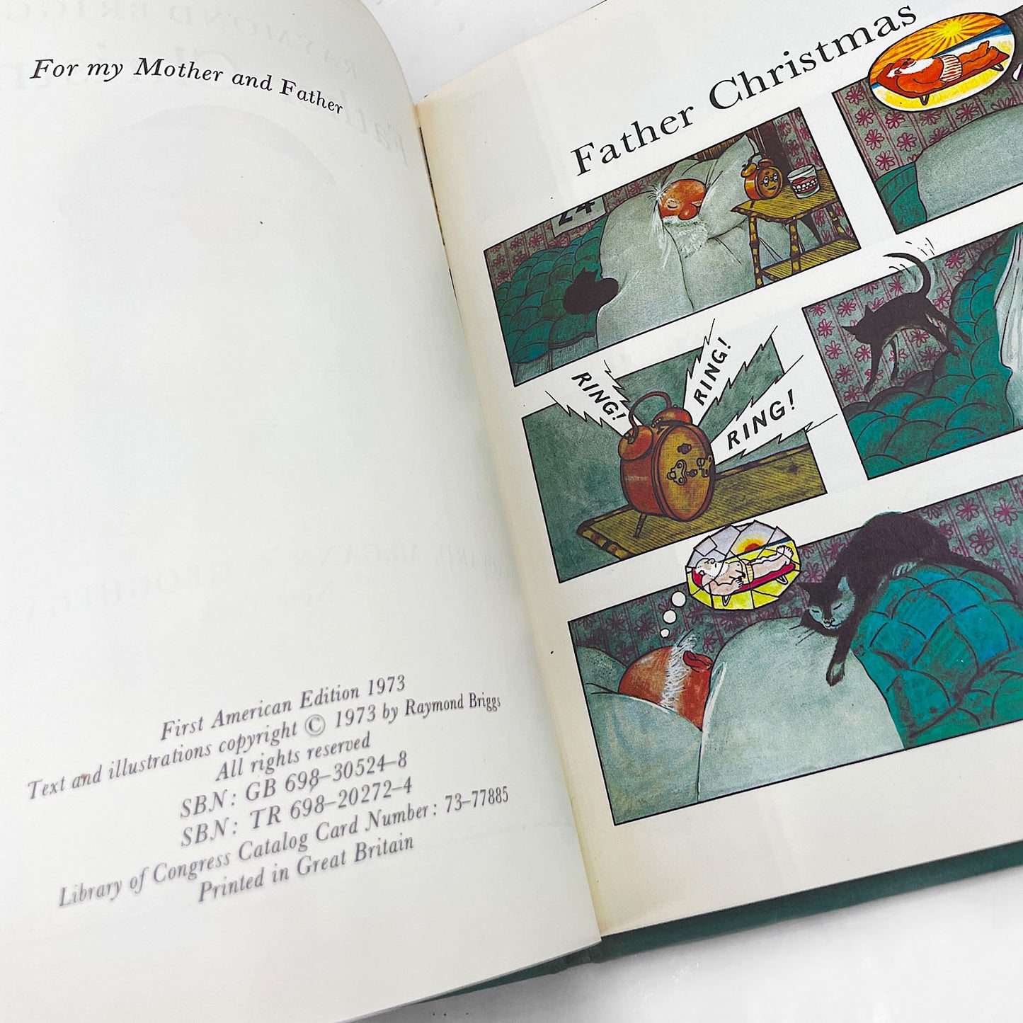 Father Christmas by Raymond Briggs [U.S. FIRST EDITION • FIRST PRINTING] 1973 • Coward McCann Geoghegan