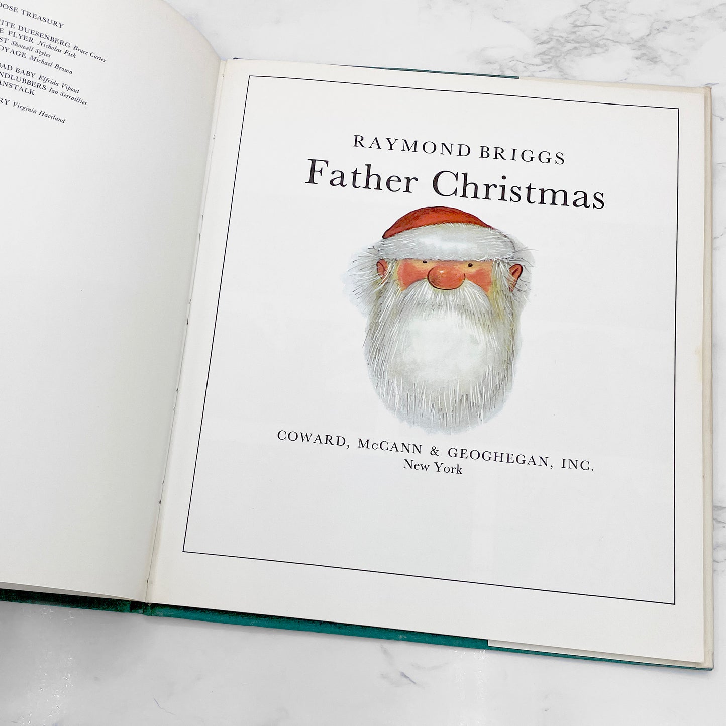 Father Christmas by Raymond Briggs [U.S. FIRST EDITION • FIRST PRINTING] 1973 • Coward McCann Geoghegan