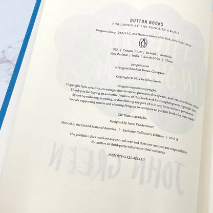 The Fault in Our Stars by John Green [COLLECTOR'S EDITION HARDCOVER] 2012 • Dutton