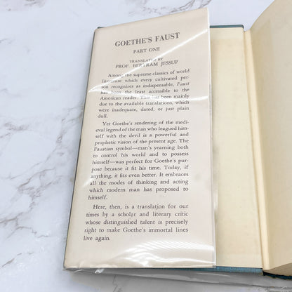 Goethe's Faust (Part One) translated by Bertram Jessup [HARDCOVER RE-ISSUE] 1958 • The Philosophical Library