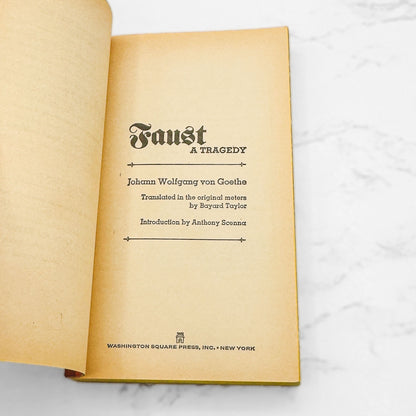 Faust: Parts I and II by Johann Wolfgang von Goethe [1964 PAPERBCK] • Washington Square