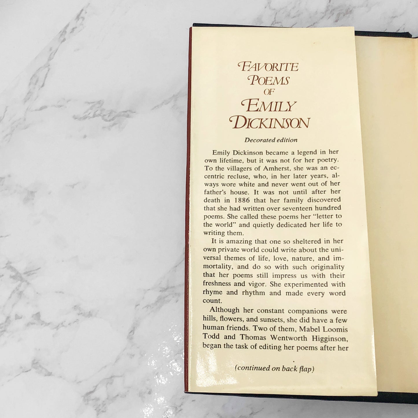 Favorite Poems Of Emily Dickinson [1978 HARDCOVER] • Avenel