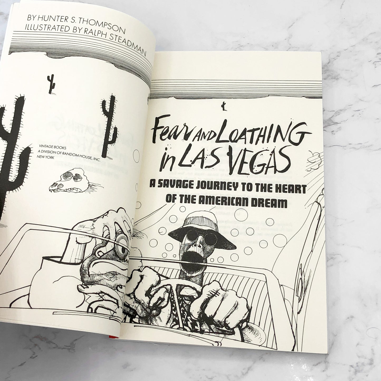 Fear and Loathing in Las Vegas by Hunter S. Thompson [TRADE PAPERBACK] 1998 • Vintage Books