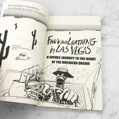 Fear and Loathing in Las Vegas by Hunter S. Thompson [TRADE PAPERBACK] 1998 • Vintage Books