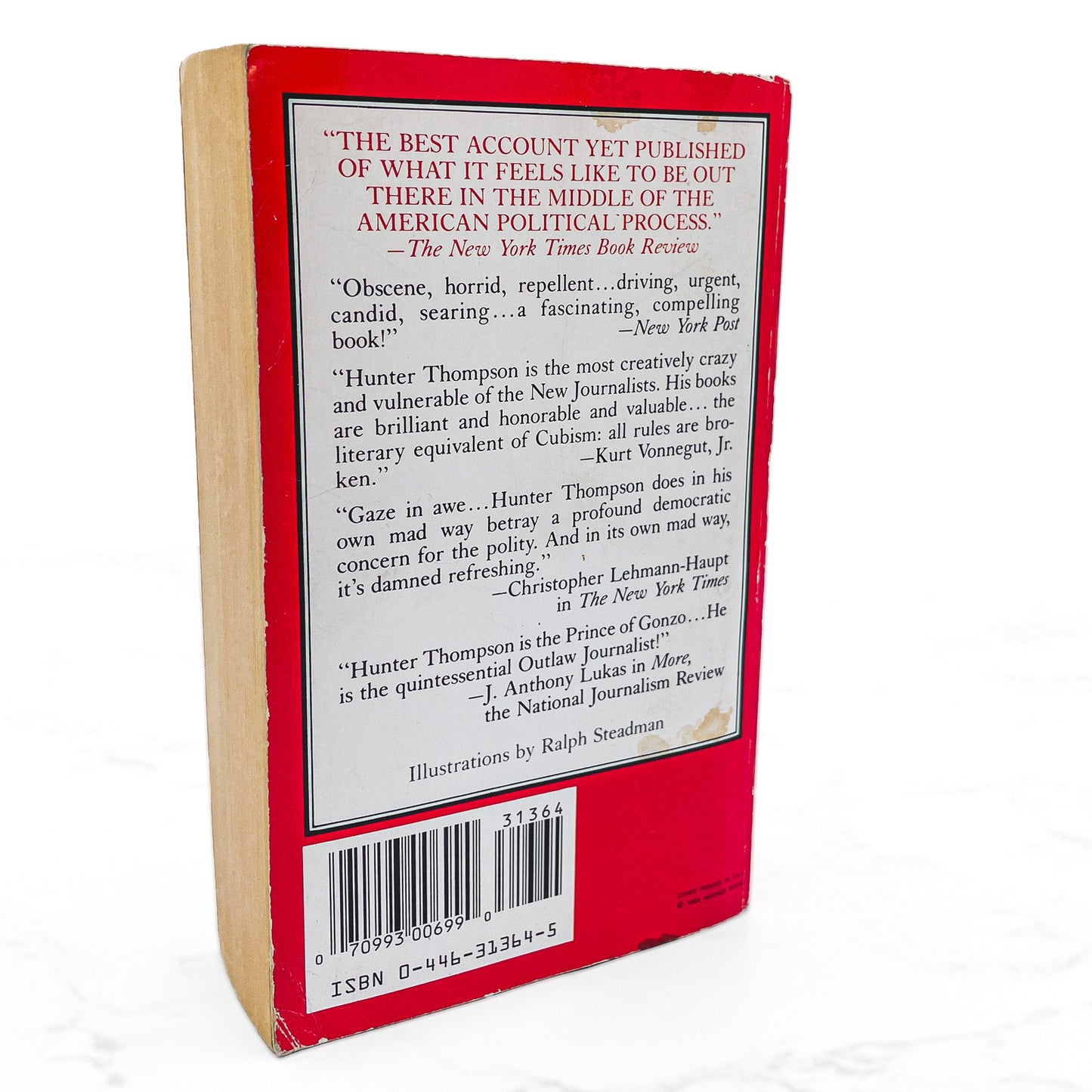Fear and Loathing on the Campaign Trail '72 by Hunter S. Thompson [1983 PAPERBACK] *Condition