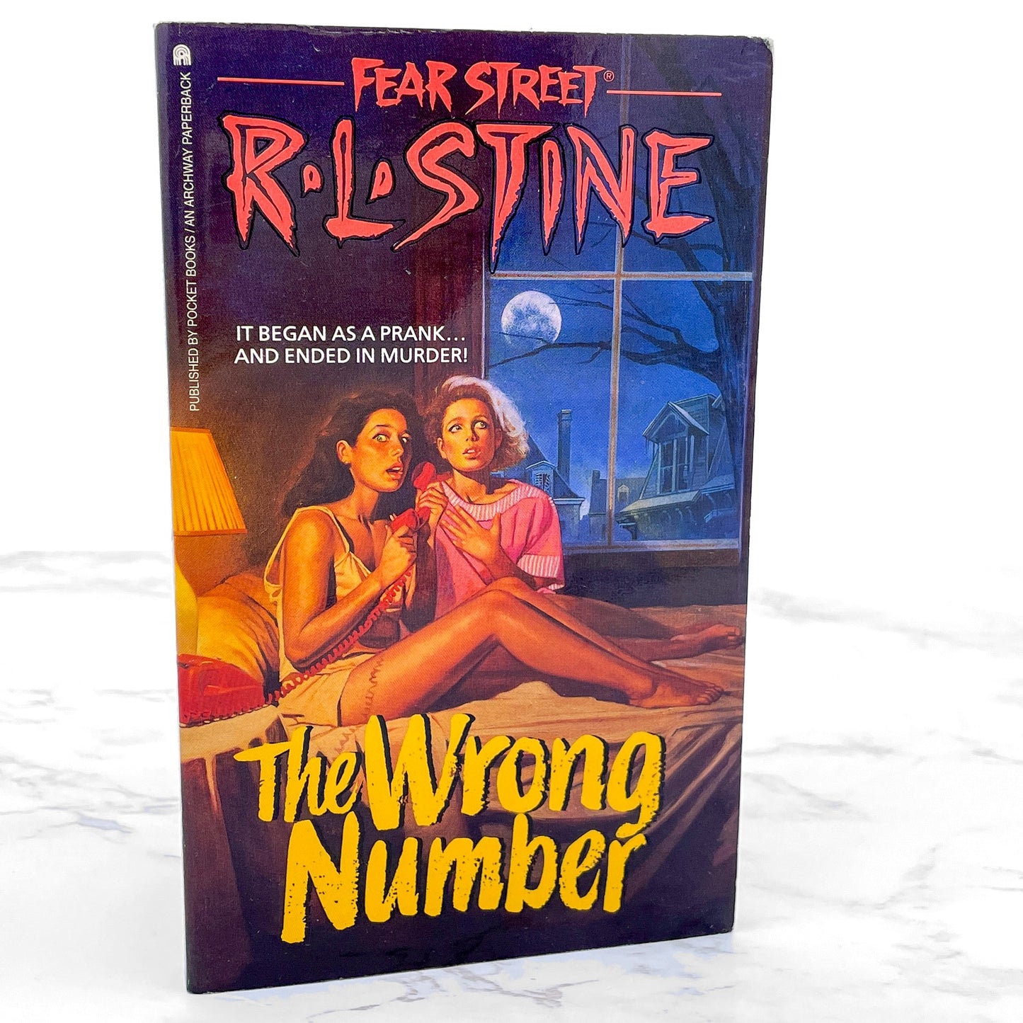 Fear Street #5: The Wrong Number by R.L. Stine [FIRST EDITION PAPERBACK] 1990 • Archway