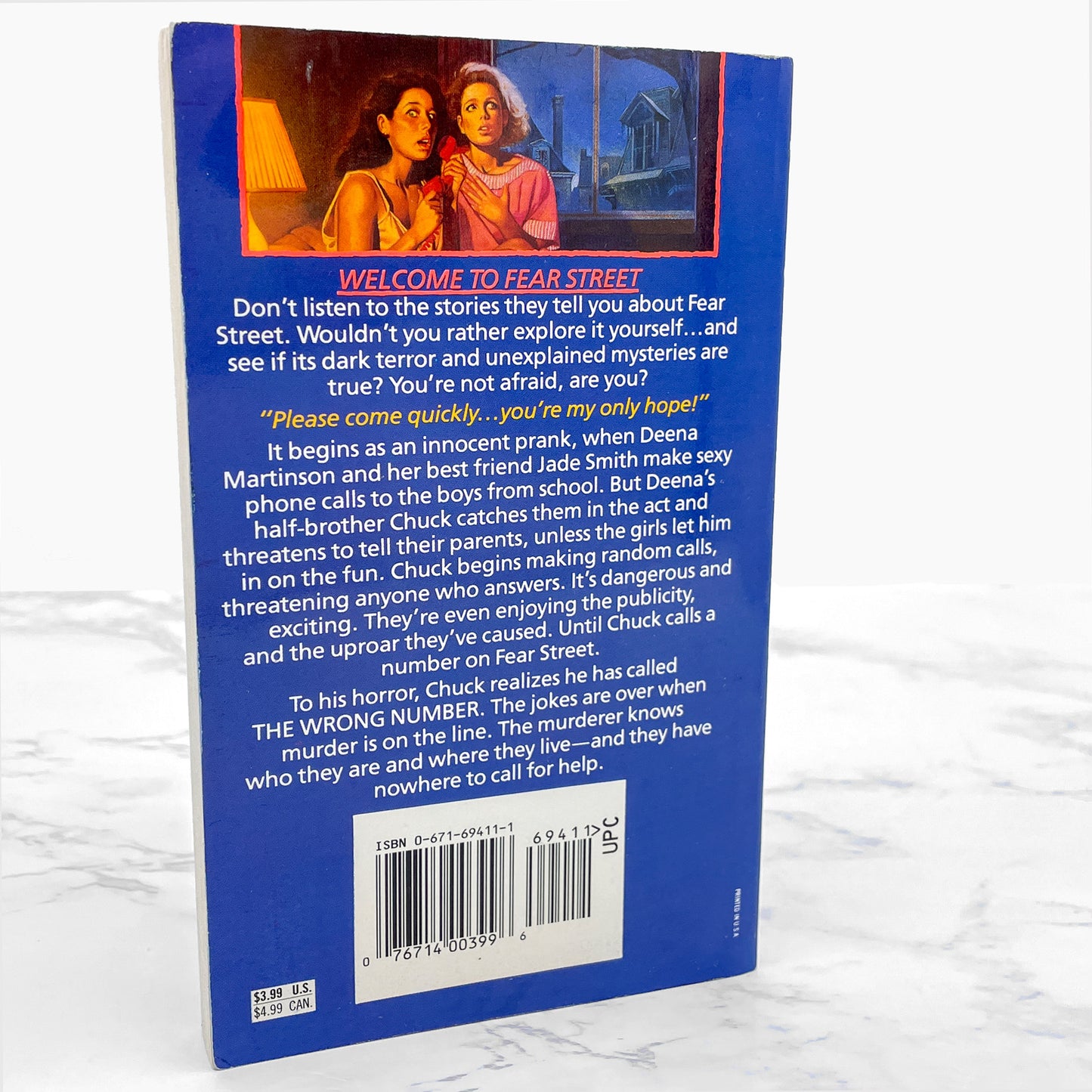 Fear Street #5: The Wrong Number by R.L. Stine [FIRST EDITION PAPERBACK] 1990 • Archway