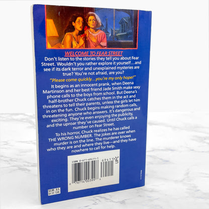 Fear Street #5: The Wrong Number by R.L. Stine [FIRST EDITION PAPERBACK] 1990 • Archway