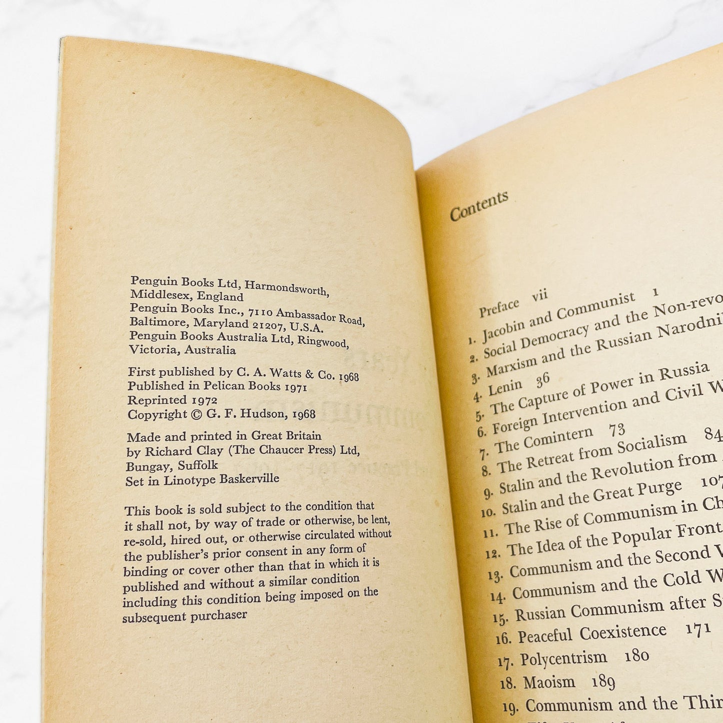 Fifty Years of Communism Theory and Practice (1917-1967) by G. F. Hudson [U.K. PAPERBACK] 1972 • Pelican