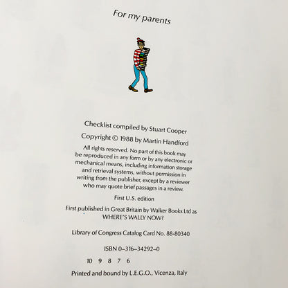 Find Waldo Now by Martin Handford [FIRST EDITION] 1988 • Little Brown & Co.