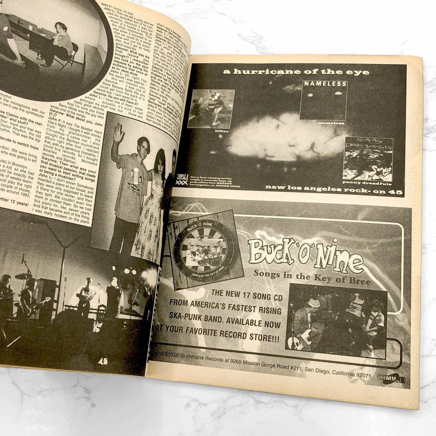 FLIPSIDE Magazine [ISSUE #94 • FEB. 1995 ] • Alt / Punk Zine • N.Y. Loose + Cake / Cub / Unwritten Law / They Might Be Giants