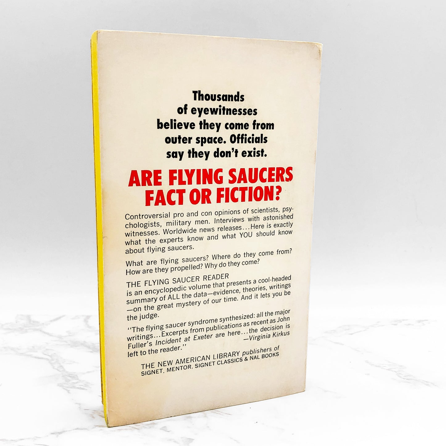 The Flying Saucer Reader edited by Jay David [FIRST PAPERBACK PRINTING] 1967 • Signet