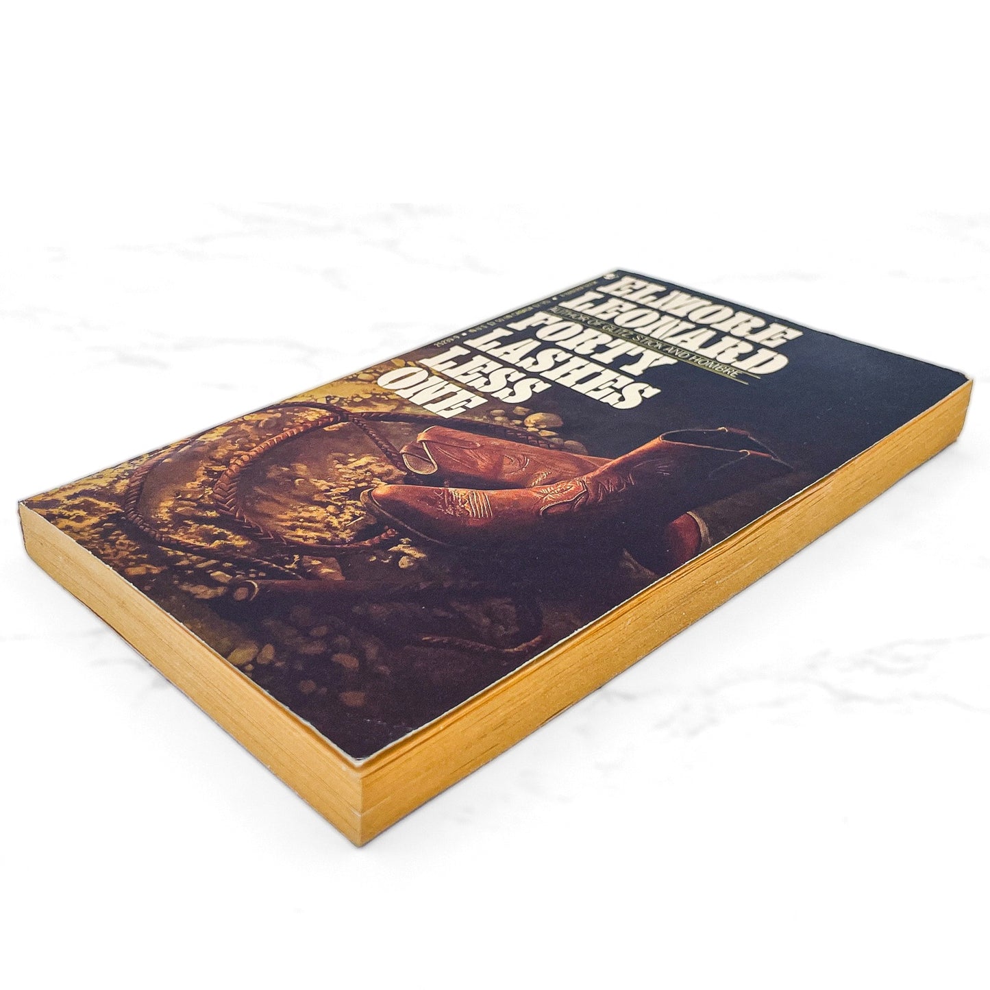 Forty Lashes Less One by Elmore Leonard [1985 PAPERBACK] Bantam