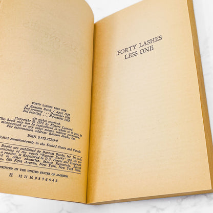 Forty Lashes Less One by Elmore Leonard [1985 PAPERBACK] Bantam