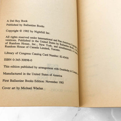 Foundation's Edge by Isaac Asimov [FIRST PAPERBACK PRINTING] 1983 • Del-Rey