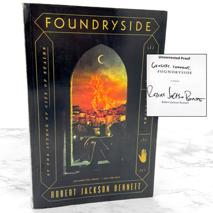 Foundryside by Robert Jackson Bennett SIGNED! [UNCORRECTED PROOF] • Crown