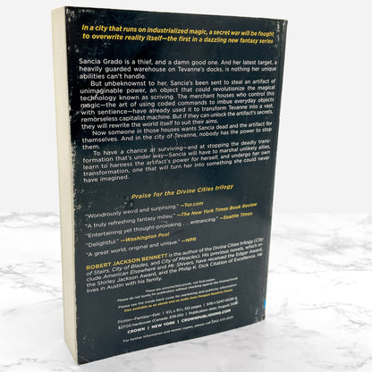 Foundryside by Robert Jackson Bennett SIGNED! [UNCORRECTED PROOF] • Crown