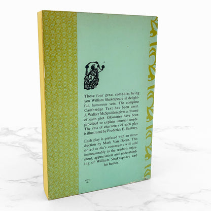 Four Comedies: As You Like It, The Tempest, A Midsummer Night's Dream & Twelfth Night by William Shakespeare [1966 PAPERBACK]