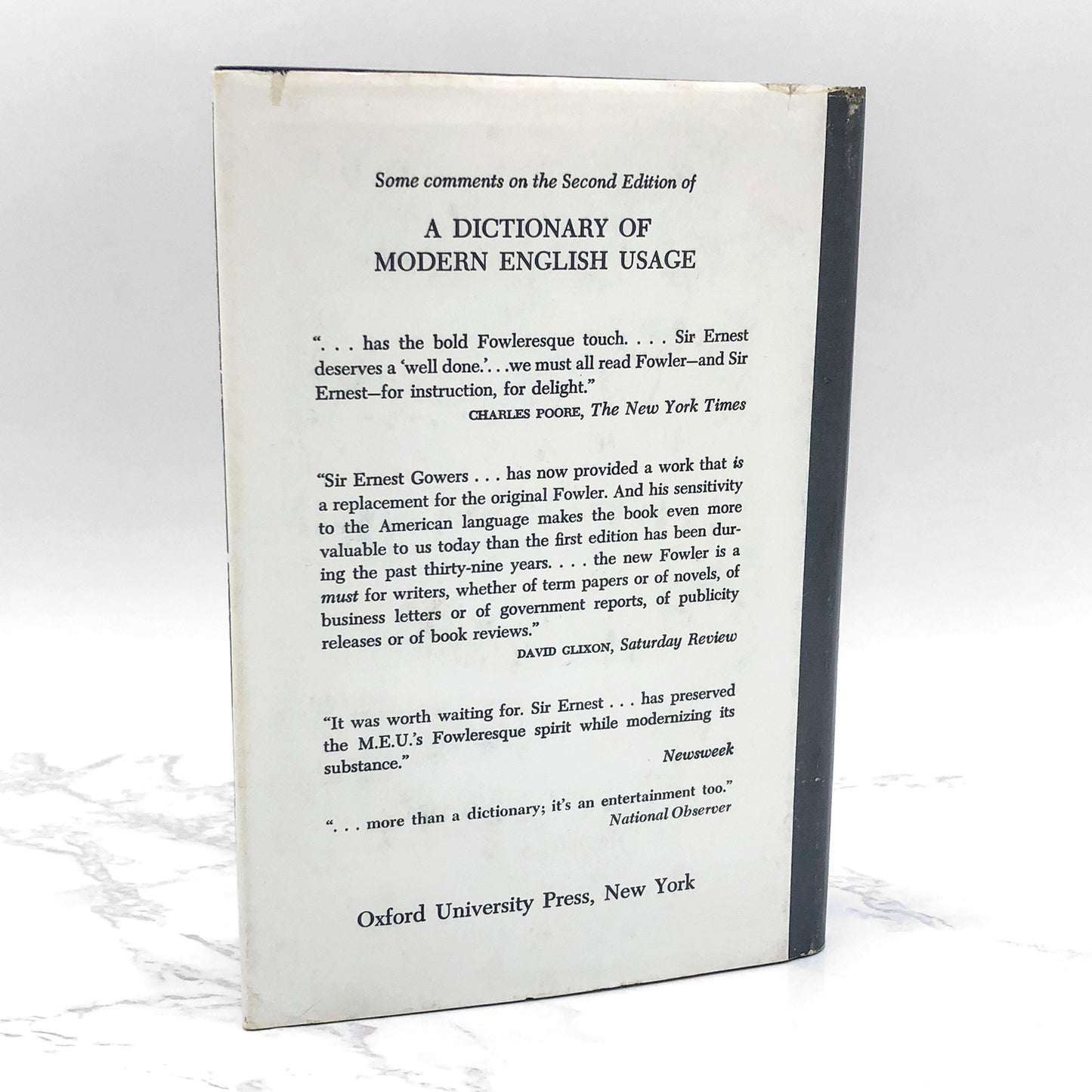 A Dictionary of Modern English Usage by H.W. Fowler [SECOND EDITION] 1965 • Oxford University