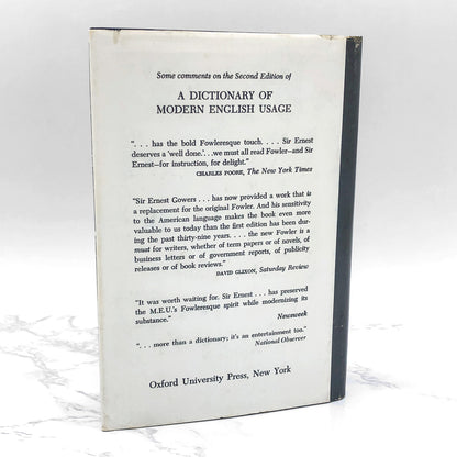 A Dictionary of Modern English Usage by H.W. Fowler [SECOND EDITION] 1965 • Oxford University