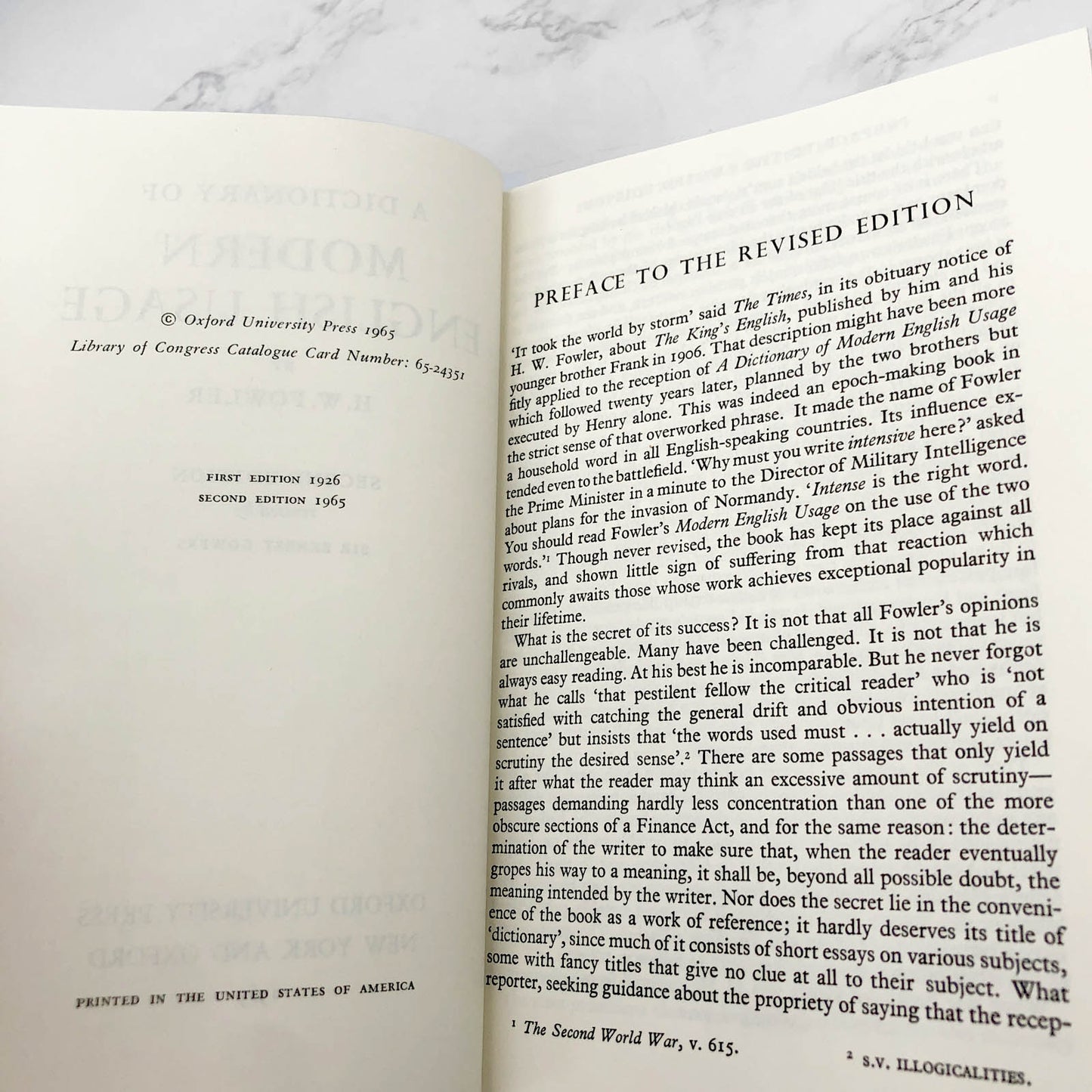 A Dictionary of Modern English Usage by H.W. Fowler [SECOND EDITION] 1965 • Oxford University