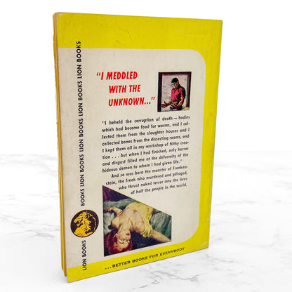 Frankenstein by Mary Shelley [1953 PAPERBACK] • Lion Books • Rare Robert Maguire Cover