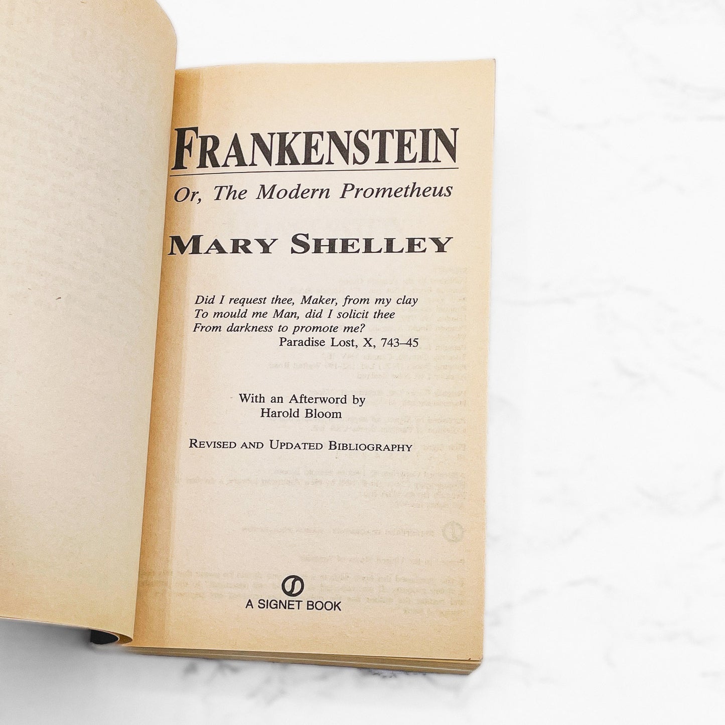 Frankenstein by Mary Shelley [MOVIE TIE-IN PAPERBACK] 1994 • Signet