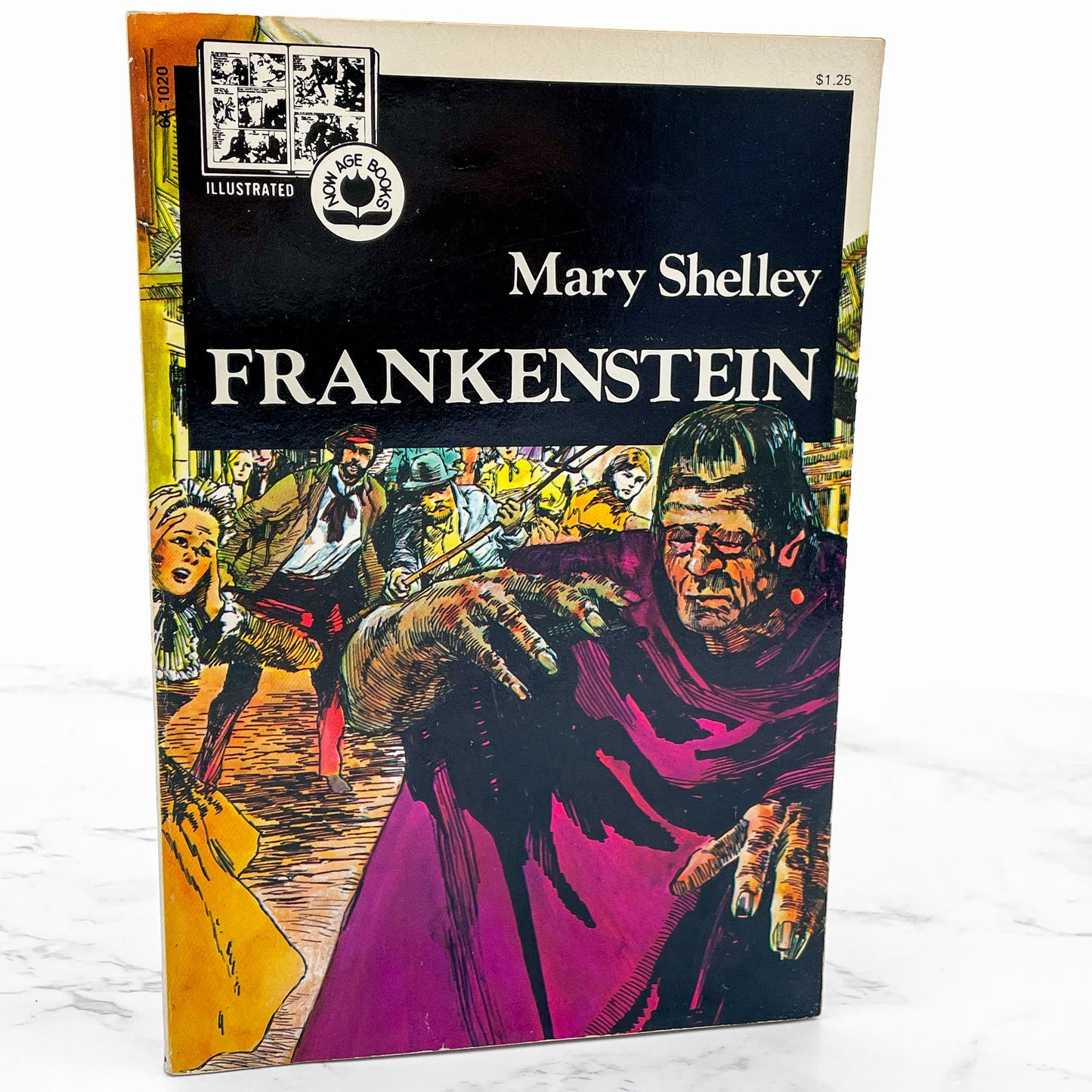Frankenstein by Mary Shelley & Otto Binder [ILLUSTRATED TRADE PAPERBACK] 1973 Graphic Novel • Now Age